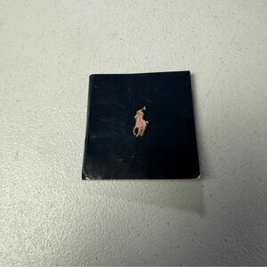 New Ralph Lauren Lapel Pin Gold Tone Pink Enamel Polo Pony Rider Pin Tie Tack